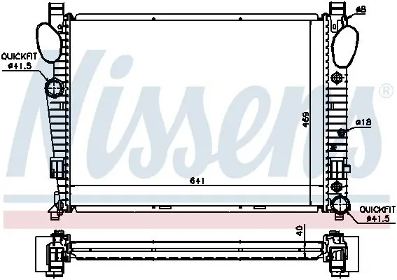 Handler.Part Radiator, engine cooling NISSENS 62547A 6