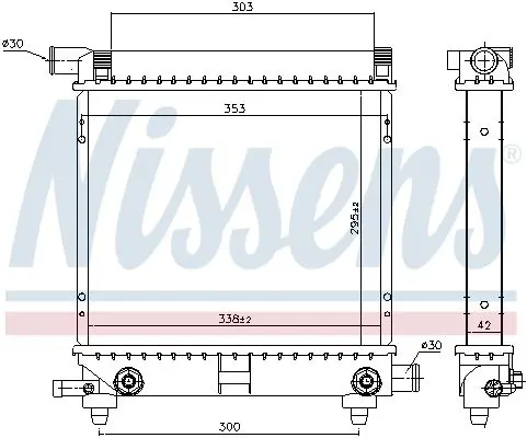 Handler.Part Radiator, engine cooling NISSENS 62550 5