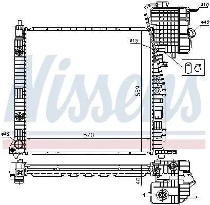 Handler.Part Radiator, engine cooling NISSENS 62561A 6