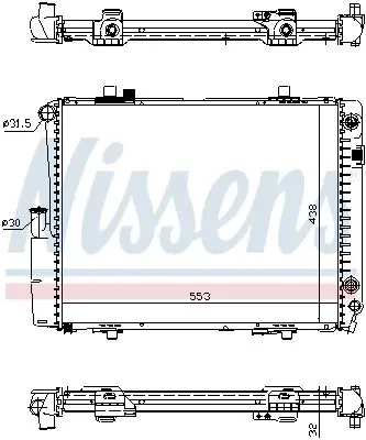 Handler.Part Radiator, engine cooling NISSENS 62582A 9