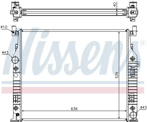 Handler.Part Radiator, engine cooling NISSENS 62576A 6