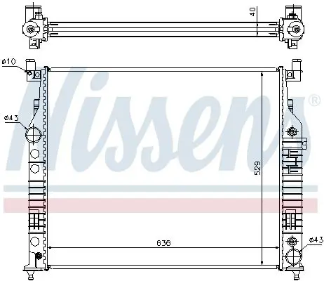 Handler.Part Radiator, engine cooling NISSENS 62577A 6