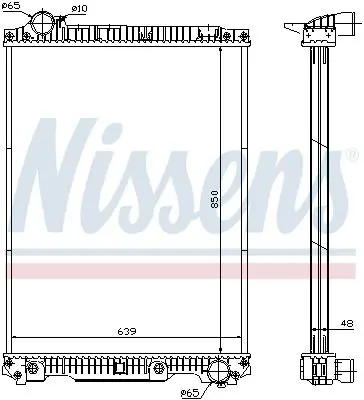 Handler.Part Radiator, engine cooling NISSENS 626570 1