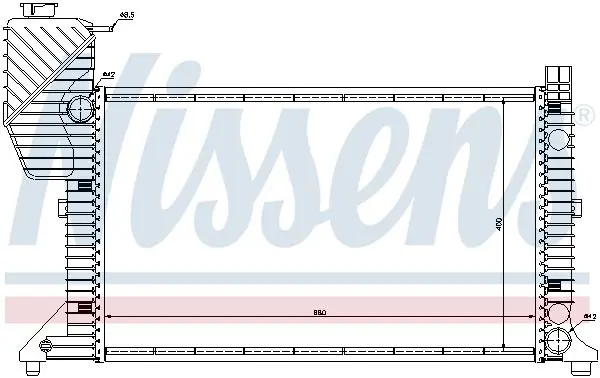 Handler.Part Radiator, engine cooling NISSENS 62664A 6