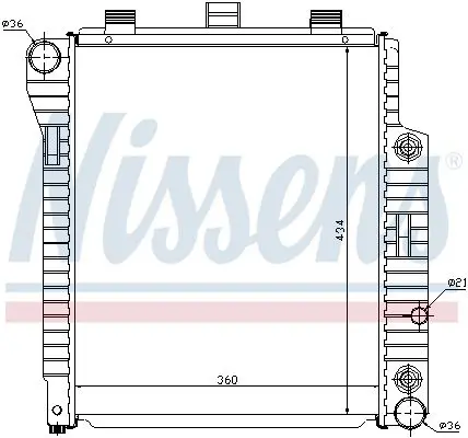 Handler.Part Radiator, engine cooling NISSENS 62654 5