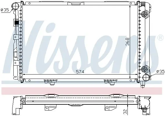 Handler.Part Radiator, engine cooling NISSENS 62670A 6