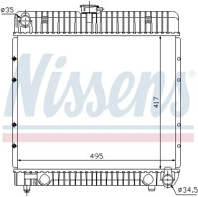 Handler.Part Radiator, engine cooling NISSENS 62710 5