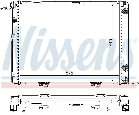 Handler.Part Radiator, engine cooling NISSENS 62722A 2