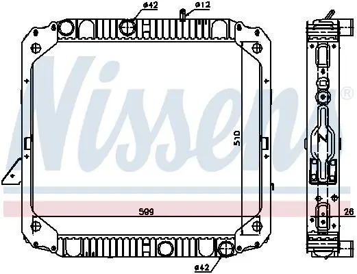 Handler.Part Radiator, engine cooling NISSENS 62747 5