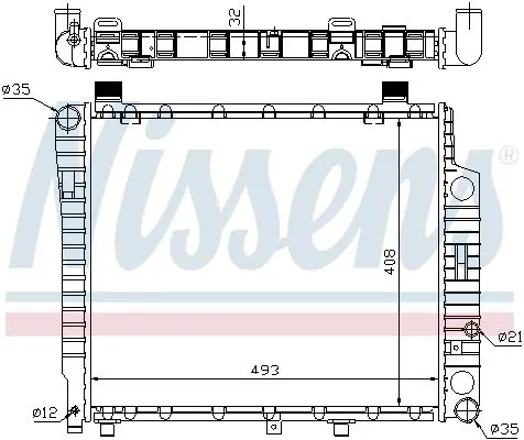 Handler.Part Radiator, engine cooling NISSENS 62754A 5