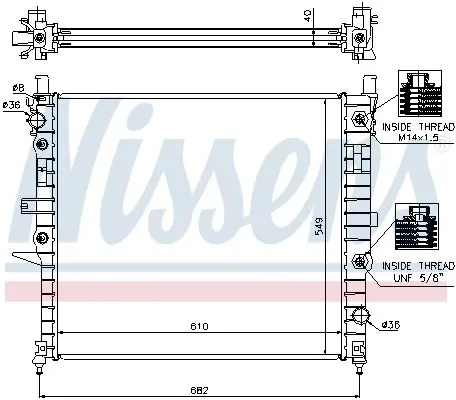 Handler.Part Radiator, engine cooling NISSENS 62788A 5