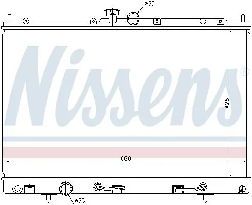 Handler.Part Radiator, engine cooling NISSENS 62893 5