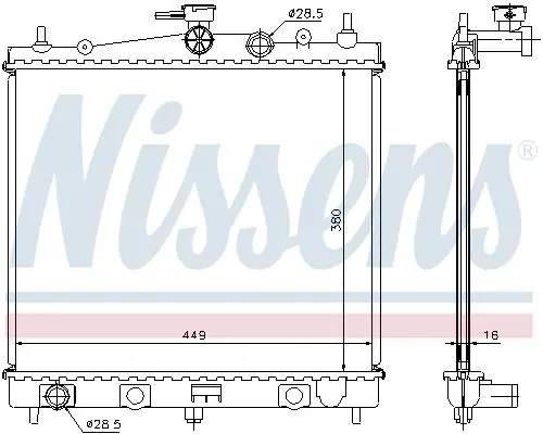 Handler.Part Radiator, engine cooling NISSENS 62902A 6