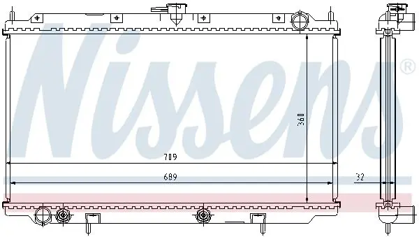 Handler.Part Radiator, engine cooling NISSENS 62924A 5