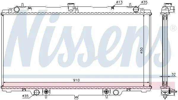 Handler.Part Radiator, engine cooling NISSENS 62953A 6