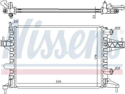 Handler.Part Radiator, engine cooling NISSENS 63007 5