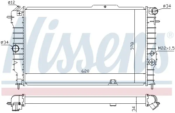 Handler.Part Radiator, engine cooling NISSENS 630631 5