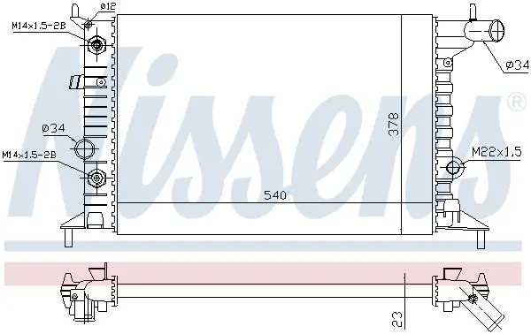 Handler.Part Radiator, engine cooling NISSENS 630691 5