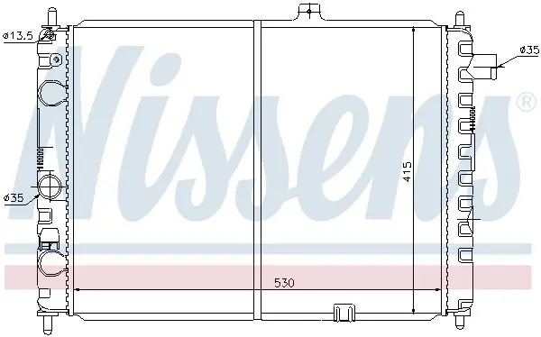 Handler.Part Radiator, engine cooling NISSENS 63170 5