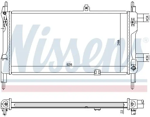 Handler.Part Radiator, engine cooling NISSENS 632391 5