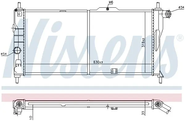 Handler.Part Radiator, engine cooling NISSENS 632731 5