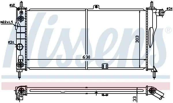 Handler.Part Radiator, engine cooling NISSENS 632751 5