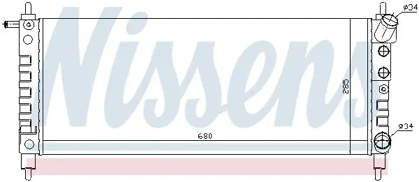 Handler.Part Radiator, engine cooling NISSENS 63297 5