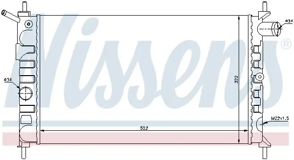 Handler.Part Radiator, engine cooling NISSENS 63293 5