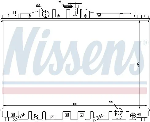 Handler.Part Radiator, engine cooling NISSENS 63313 6