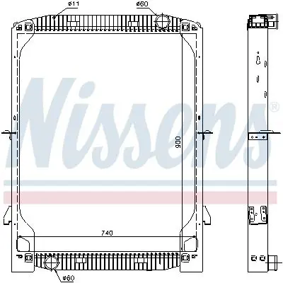 Handler.Part Radiator, engine cooling NISSENS 63334 1