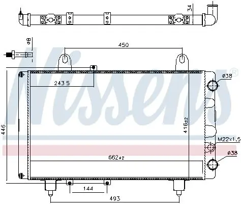 Handler.Part Radiator, engine cooling NISSENS 63561 6