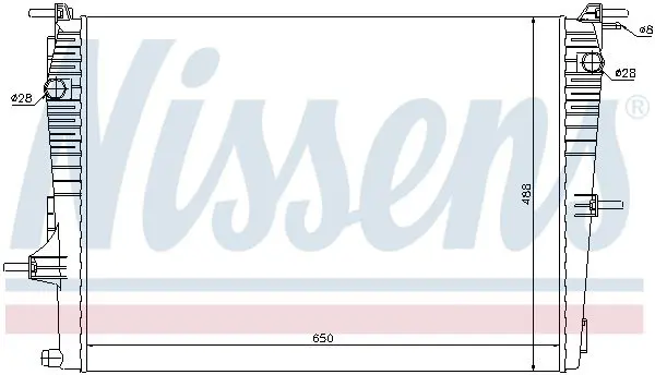 Handler.Part Radiator, engine cooling NISSENS 637606 5