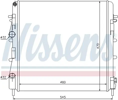 Handler.Part Radiator, engine cooling NISSENS 63763 5