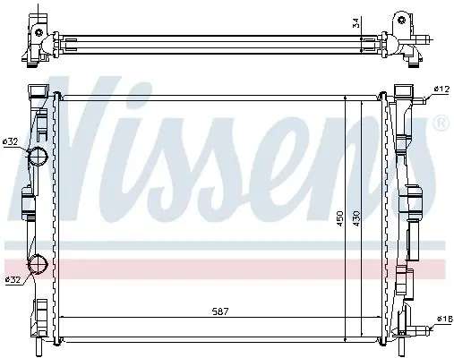 Handler.Part Radiator, engine cooling NISSENS 63769 5