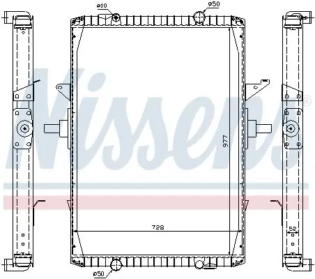 Handler.Part Radiator, engine cooling NISSENS 63775A 1