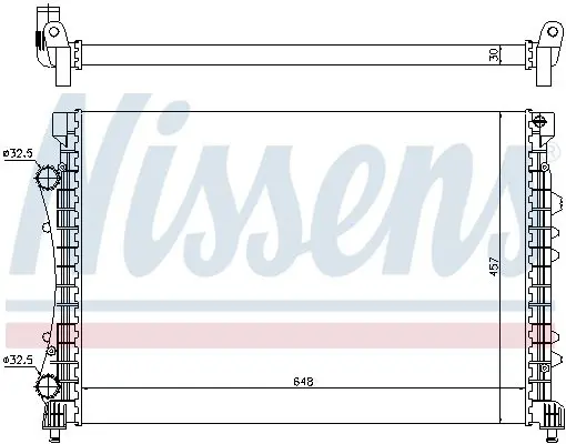 Handler.Part Radiator, engine cooling NISSENS 63815 5