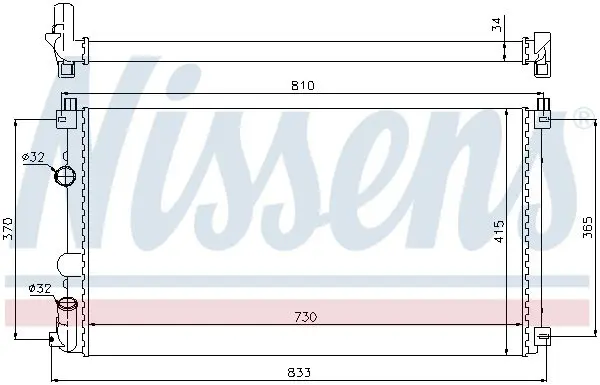 Handler.Part Radiator, engine cooling NISSENS 63819 5