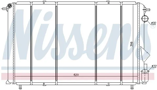 Handler.Part Radiator, engine cooling NISSENS 63874 5