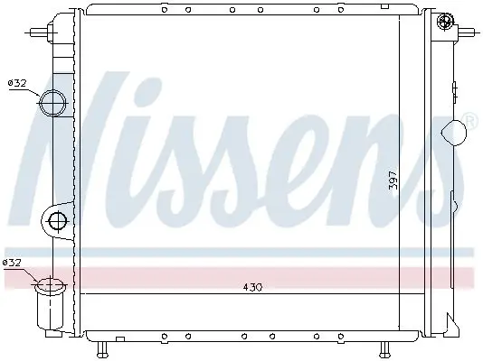 Handler.Part Radiator, engine cooling NISSENS 63887 5