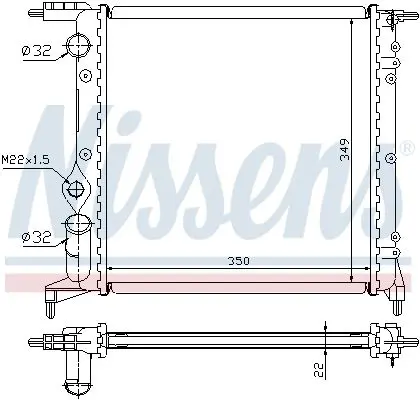 Handler.Part Radiator, engine cooling NISSENS 639261 5