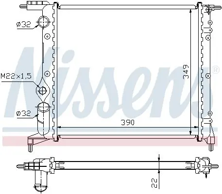 Handler.Part Radiator, engine cooling NISSENS 639271 5