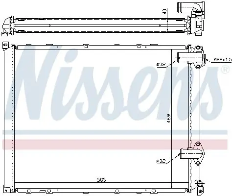 Handler.Part Radiator, engine cooling NISSENS 63942A 5