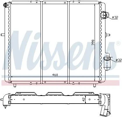 Handler.Part Radiator, engine cooling NISSENS 639461 5