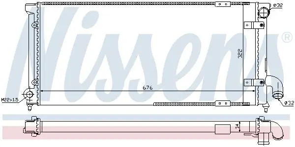 Handler.Part Radiator, engine cooling NISSENS 63989 5