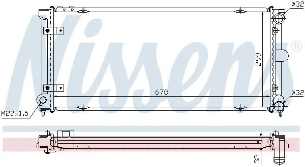 Handler.Part Radiator, engine cooling NISSENS 640041 5