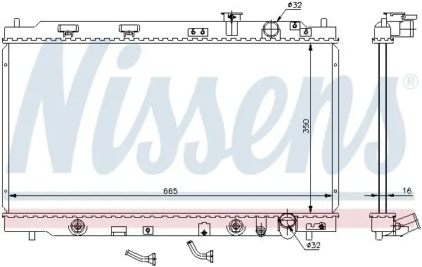 Handler.Part Radiator, engine cooling NISSENS 640941 5