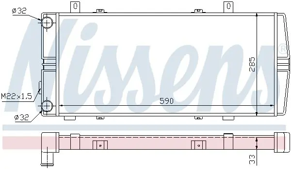 Handler.Part Radiator, engine cooling NISSENS 64102 5