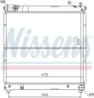 Handler.Part Radiator, engine cooling NISSENS 64163 5