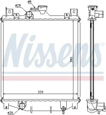 Handler.Part Radiator, engine cooling NISSENS 64173A 6