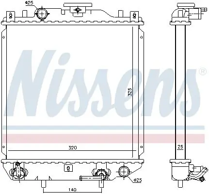 Handler.Part Radiator, engine cooling NISSENS 641754 5